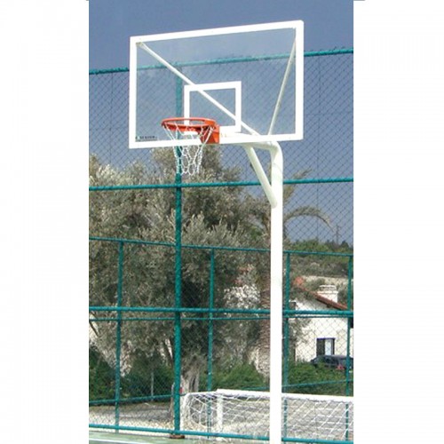 Basketbol Potası Tek Direk Profil 15 mm Cam Panya
