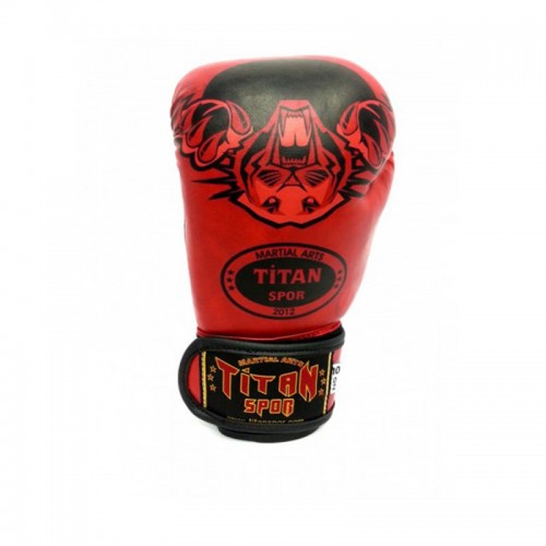 Kick Boks Eldiveni Kırmızı Titan Spor